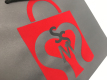 럭셔리 프리미엄 벨벳 브랜드 디자인 블랙 의류 신발 선물 쇼핑 종이 봉투