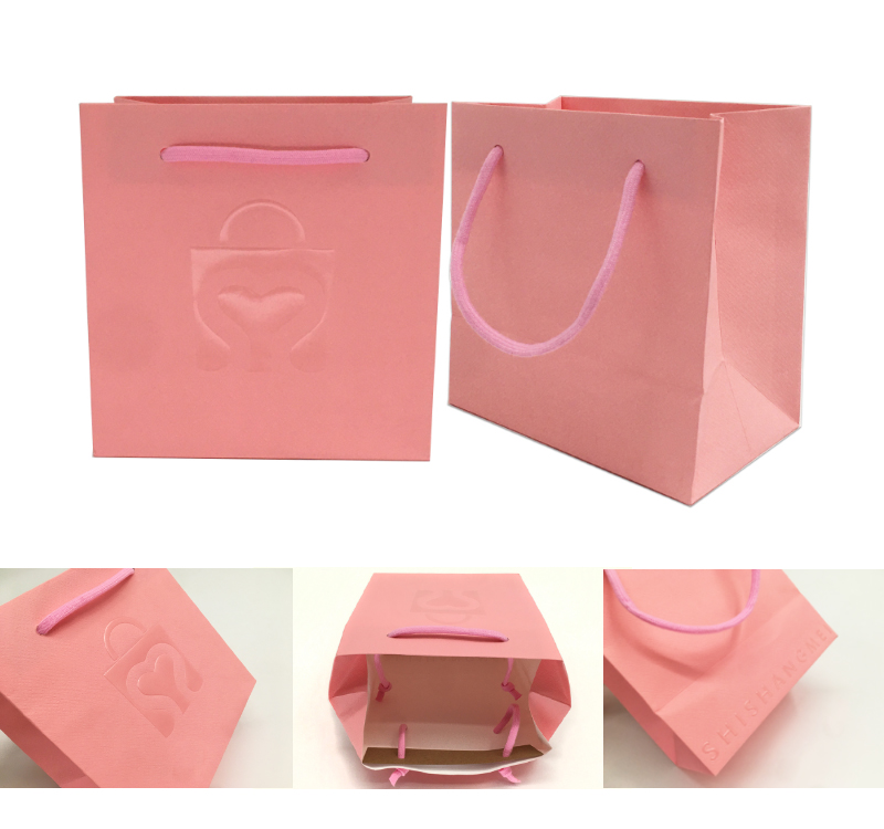 shopping jewelry packaging paper bag with handle