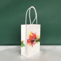 Échantillon gratuit personnalisé cadeau de luxe personnalisé shopping parfum shopper die cut sac en papier emballage cadeau