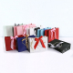 Premium black ribbon bow paper gift bags shopping bag with your own logo