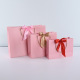 Premium black ribbon bow paper gift bags shopping bag with your own logo