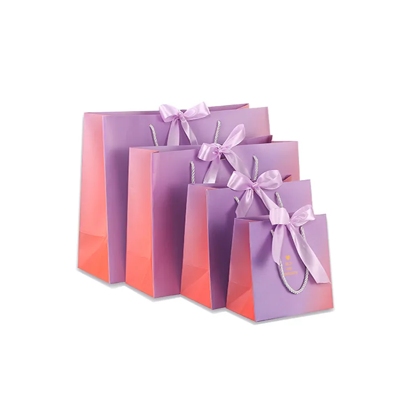 Día de San Valentín Día de la madre ropa joyería regalo compras bolsas de embalaje de papel con logotipos