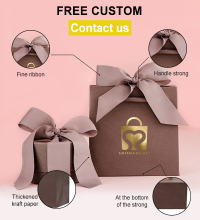 Quality Luxury small brown jewelery gift bags wholesale manufacturer