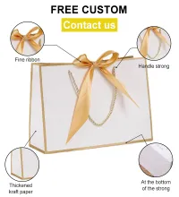 Papier de sacs à provisions de cadeau d'artisanat de couleur de logo imprimé par taille faite sur commande