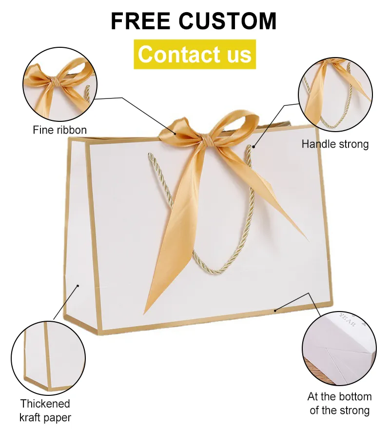 Papier de sacs à provisions de cadeau d'artisanat de couleur de logo imprimé par taille faite sur commande