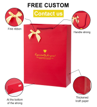 Taille personnalisée bijoux colorés shopping sacs-cadeaux en papier a4 avec logo