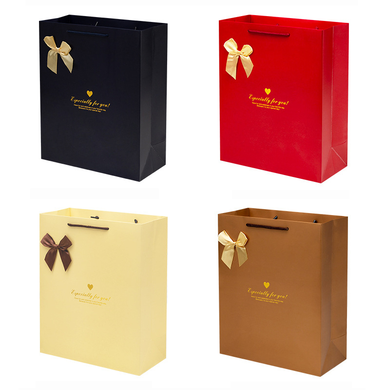 Taille personnalisée bijoux colorés shopping sacs-cadeaux en papier a4 avec logo