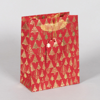 Kırmızı noel selofan sarma mevcut hediye paskalya sepetleri alışverişi için kağıt torba paketleme
