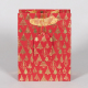 Enveloppe de cellophane de Noël rouge cadeau sac en papier d'emballage cadeau pour paniers de pâques shopping
