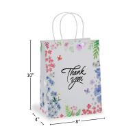 Wholesale price white brown kraft jewelry cosmetic gift clothing shopping paper bag