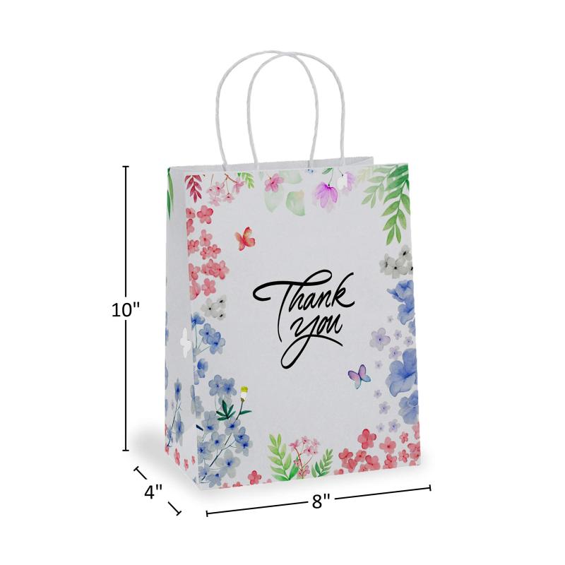 Wholesale price white brown kraft jewelry cosmetic gift clothing shopping paper bag