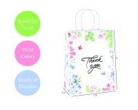 Wholesale price white brown kraft jewelry cosmetic gift clothing shopping paper bag