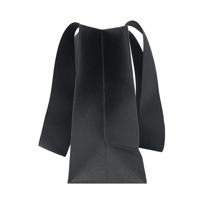 Sacs en papier de conception de luxe personnalisés vêtements bijoux cadeau cosmétique artisanat shopping emballage sac en papier avec poignées en ruban