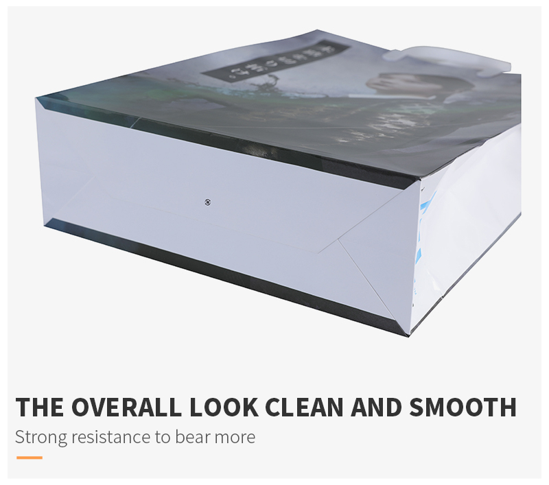 Sac de papier commercial réutilisable de luxe d'impression de film de conception faite sur commande jetable avec le sac de cadeau orange de logo avec la poignée de ruban