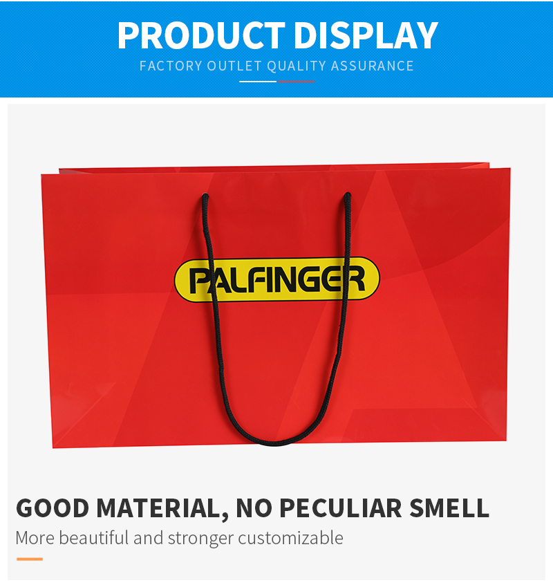 Grand cadeau d'épicerie réutilisable rouge personnalisé merci sacs d'emballage de vêtements sacs en papier d'art avec logo personnalisé