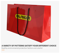 Grand cadeau d'épicerie réutilisable rouge personnalisé merci sacs d'emballage de vêtements sacs en papier d'art avec logo personnalisé