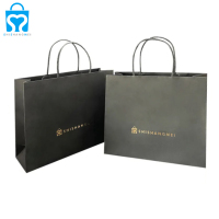 oem personnalisé prix de gros cosmétique emballage personnalisé sac à provisions papier avec poignée logo cadeau sac logo pour les entreprises