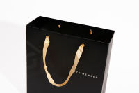 Custrom logo jewelry bag luxury logo shopping paper bag with logo gift bags logo