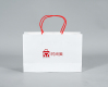 Hızlı teslimat şerit özelleştirilmiş hediye giyim takı kutuları logolar ambalaj ile kağıt alışveriş torbaları