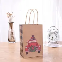 Bolsa de regalo de papel kraft marrón de colores personalizados bolsas de embalaje de compras de alfombra de china con mango de remache de logotipos personalizados