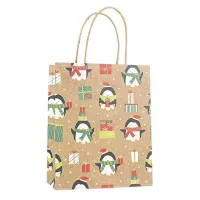 vente directe prix raisonnable produit personnalisé kraft brun artisanat cadeau shopping détail fourre-tout papier cadeau sacs de transport support avec poignée