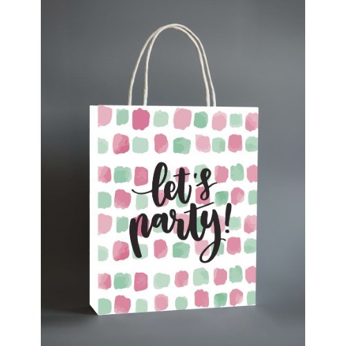 Cute small christmas paper gift jewelry kraft craft square bottom paper candy coffee tea nut food bags with handles for parties