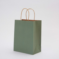 Sac d'emballage recyclé kraft a4 sac en papier enveloppe shopping restaurant sacs alimentaires emballage avec poignée