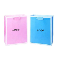 Gros personnalisé impression cosmétique vêtements jewerly papier papier kraft sac oem shopping cadeau sac en papier avec logo poignée torsadée