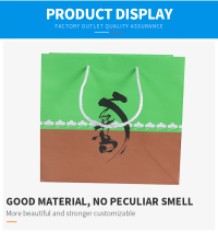 Sac d'emballage en papier d'art à poignée torsadée de marque fantaisie réutilisable de luxe sur mesure avec impression de logo