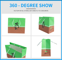 Sac d'emballage en papier d'art à poignée torsadée de marque fantaisie réutilisable de luxe sur mesure avec impression de logo