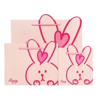 Sac à provisions en papier imprimé de luxe personnalisé mini petit dessin animé cadeau artisanat sac d'emballage au détail avec logo pour l'emballage