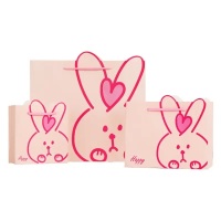 Sac à provisions en papier imprimé de luxe personnalisé mini petit dessin animé cadeau artisanat sac d'emballage au détail avec logo pour l'emballage