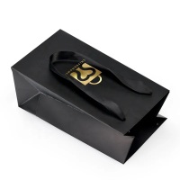 Surface industrielle personnalisée noir artisanat protection rouge vin cadeau papier fourre-tout sacs en papier pour bouteilles de vin sac dans la boîte vin