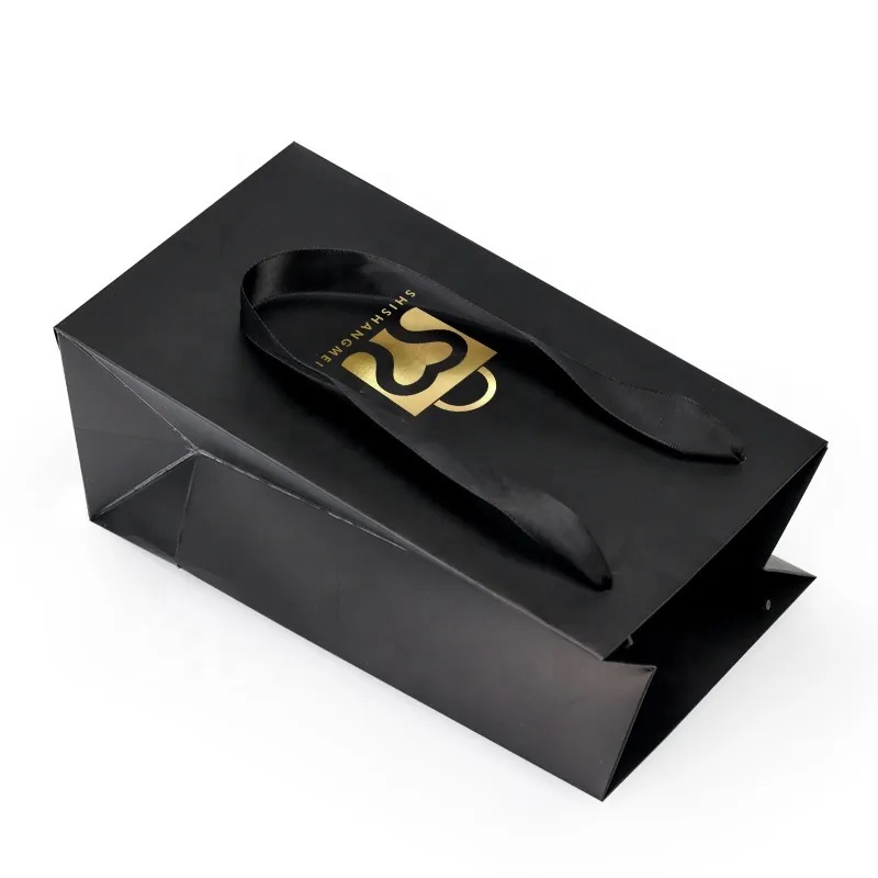 Surface industrielle personnalisée noir artisanat protection rouge vin cadeau papier fourre-tout sacs en papier pour bouteilles de vin sac dans la boîte vin