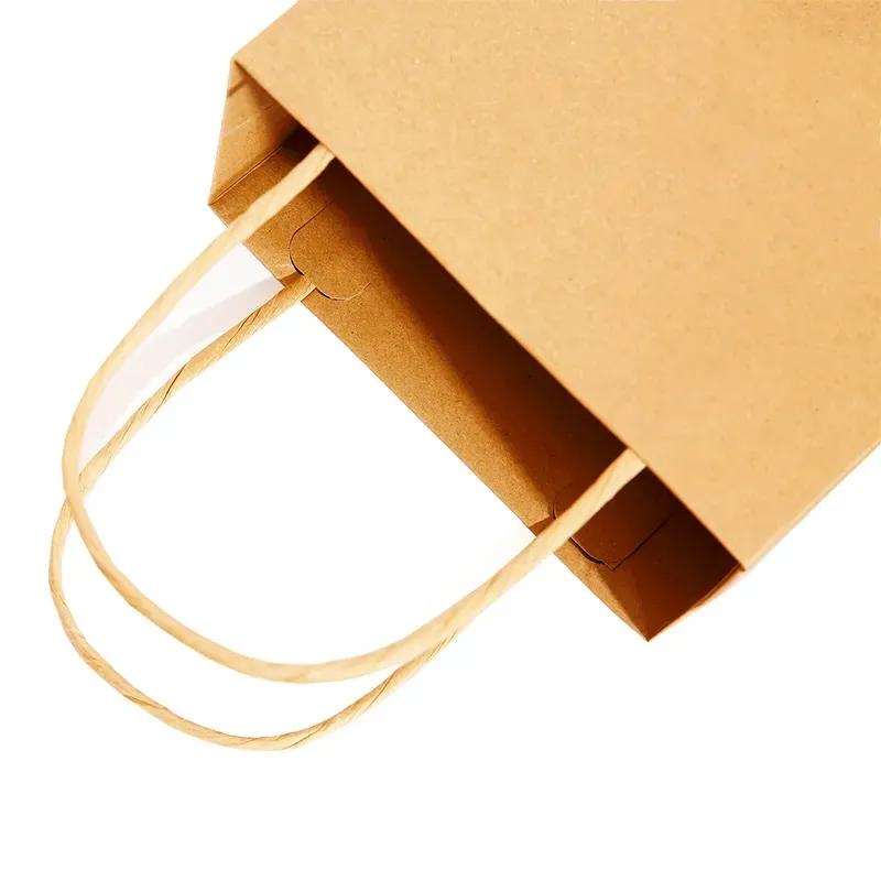 Sac à provisions en papier kraft recyclé avec logo