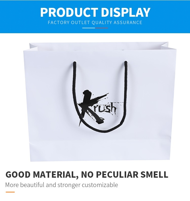 Özel beyaz lüks paket servisi olan restoran alışveriş çantası hediye premium craft kart paketi kağıt çantalar sac cadeau kişisel avec logo baskılı