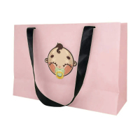 Sac cadeau artisanal design personnalisé pas cher shopping emballage de luxe sacs en papier emballage avec logo et poignée pour les affaires de vêtements