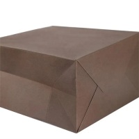 Nouveau produit couleur personnalisée papier d'art de luxe petit t-shirt sac à provisions sac cadeau brun avec poignée de ruban logo pour épicerie