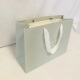 Custom reusable thank you grey gift packing paper bags and box for jewelry clothing with logo printed ribbon handle