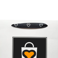 Personnalisé réutilisable à emporter blanc artisanat sac vêtements bijoux shopping papier poignée sac paquet avec logo sac cadeau emballage