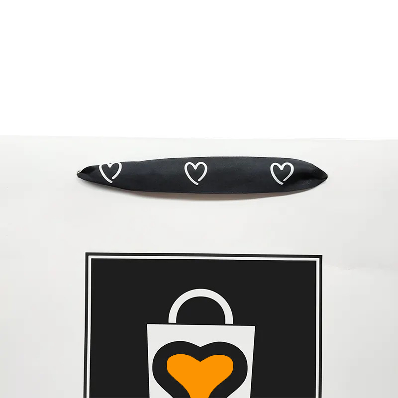 Personnalisé réutilisable à emporter blanc artisanat sac vêtements bijoux shopping papier poignée sac paquet avec logo sac cadeau emballage