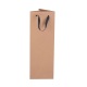 Customized eco friendly reusable wine liquor bottle gift shopping kraft paper bag bottle carry bags with handle logos