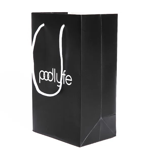 Özel ayakkabı giyim butik tote hediye keseleri lüks şerit kulplu kabartmalı özelleştirilmiş boyut ve baskı logosu alışveriş çantası