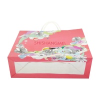 Vêtements cosmétiques réutilisables de luxe personnalisés jewerly artisanat shopping sac en papier d'art avec votre propre logo logo de sac d'emballage cadeau