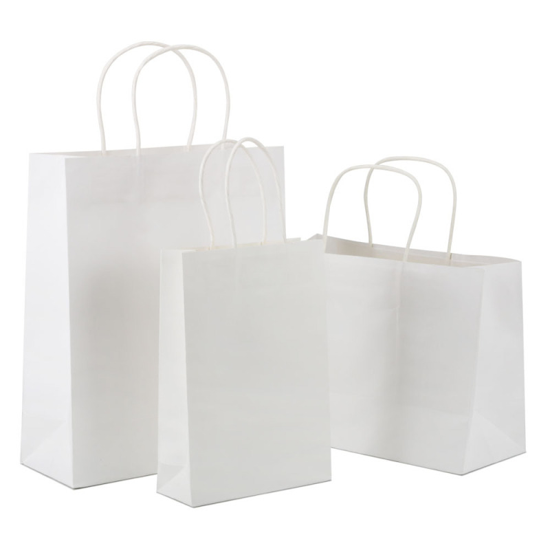 Bolsa de papel kraft recyclé t-shirt alimentaire poignée personnalisé vert kraft papier sac de transport pour vêtements chaussures épicerie sac à provisions