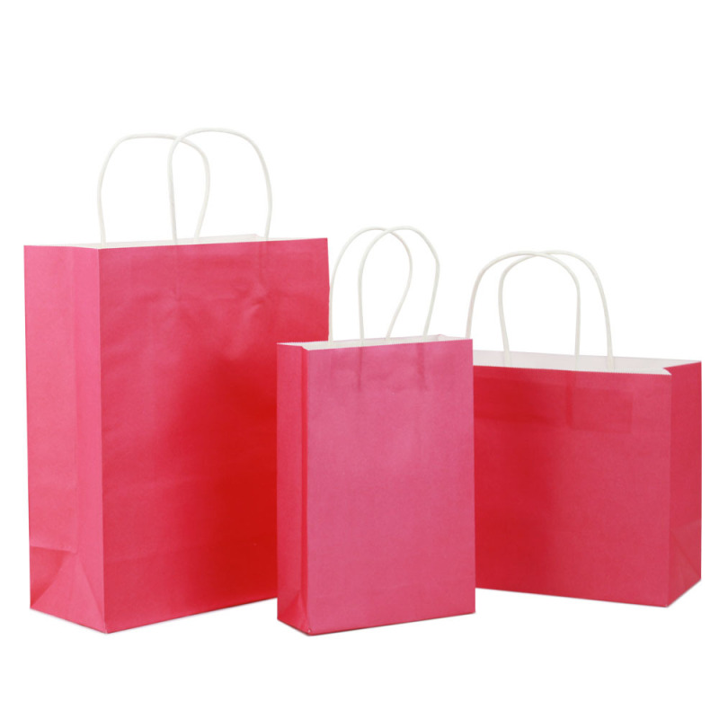 Bolsa de papel kraft recyclé t-shirt alimentaire poignée personnalisé vert kraft papier sac de transport pour vêtements chaussures épicerie sac à provisions