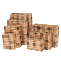 Logo personnalisé imprimé biodégradable artisanat brun épicerie debout kraft papier fourre-tout sac à provisions sacs-cadeaux en papier avec poignée