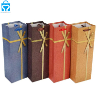 Personalized design wholesale price supply recyclable protection red wine tote gift bags for wine bottles travel cheap gift bag