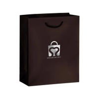 Luxury gold foil stamping plain art paper snap button watch gift needle felt cosmetic jewerly paper shopping gift bag with logo