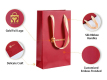 Personalizar el suministro de marca de artesanía de lujo rojo barato 4 6 botella de vino bolsa de regalo bolsa de papel de compras al por menor con logotipos